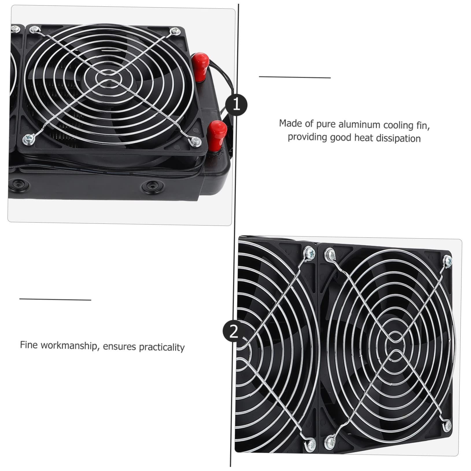SOLUSTRE Radiatore Per Computer Con Raffreddamento a Liquido Dissipatore Di Calore Scambiatore Radiatore Scambiatore Di Calore Con Ventola