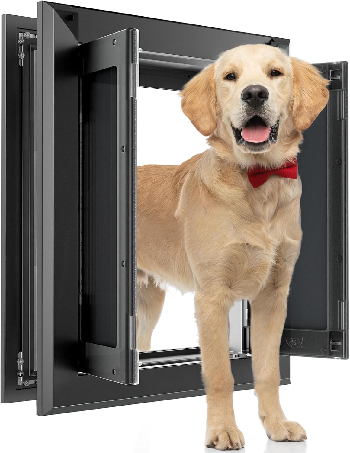 PATAPLUS Large Dog Door for Door,Aluminum Frame,Strong