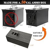 Vista 4 de Aolamegs 24 revisteros de espuma de lata de munición de .50 Cal (precortado, espuma de grado militar)