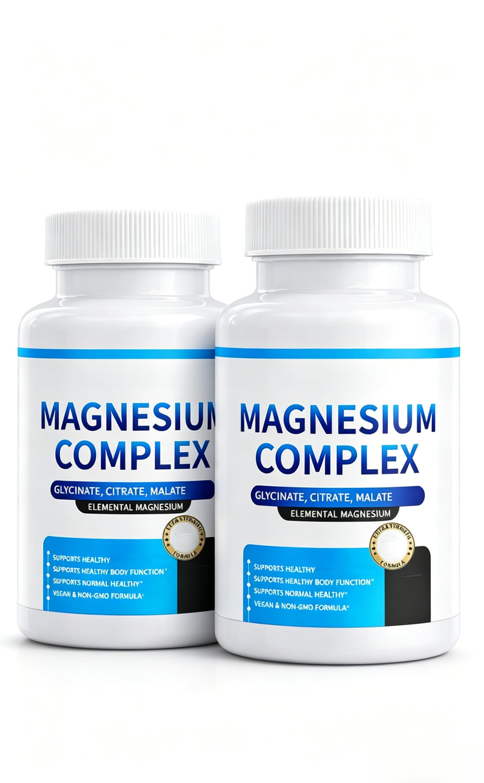 (2 Fl) Multi-Magnesiumkomplex, sanfte Aufnahme, Muskeln, Ruhe & Vitalität