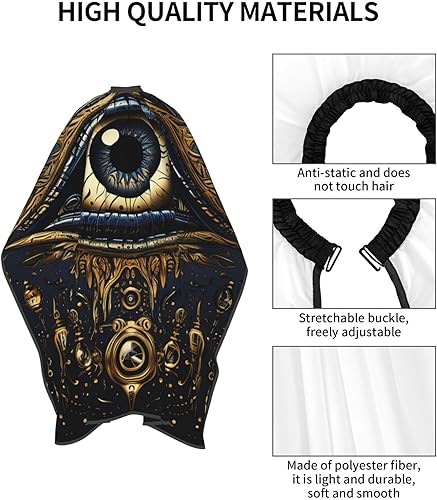Miniatura 4 de Evil eyes talisman magic Gold Barber Cape for Men Professional Hairdressing Cutting Salon Cape Hair Styling Cape