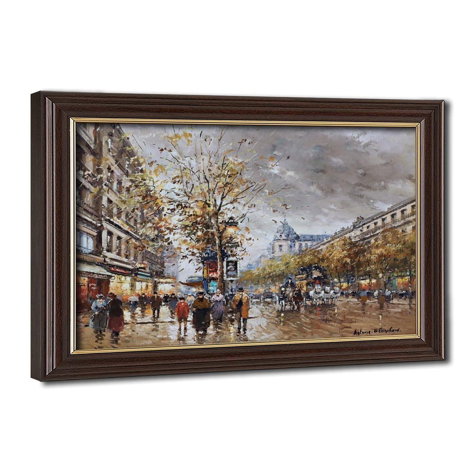 Impression sur toile Blanchard avec cadre de salon chic - 8