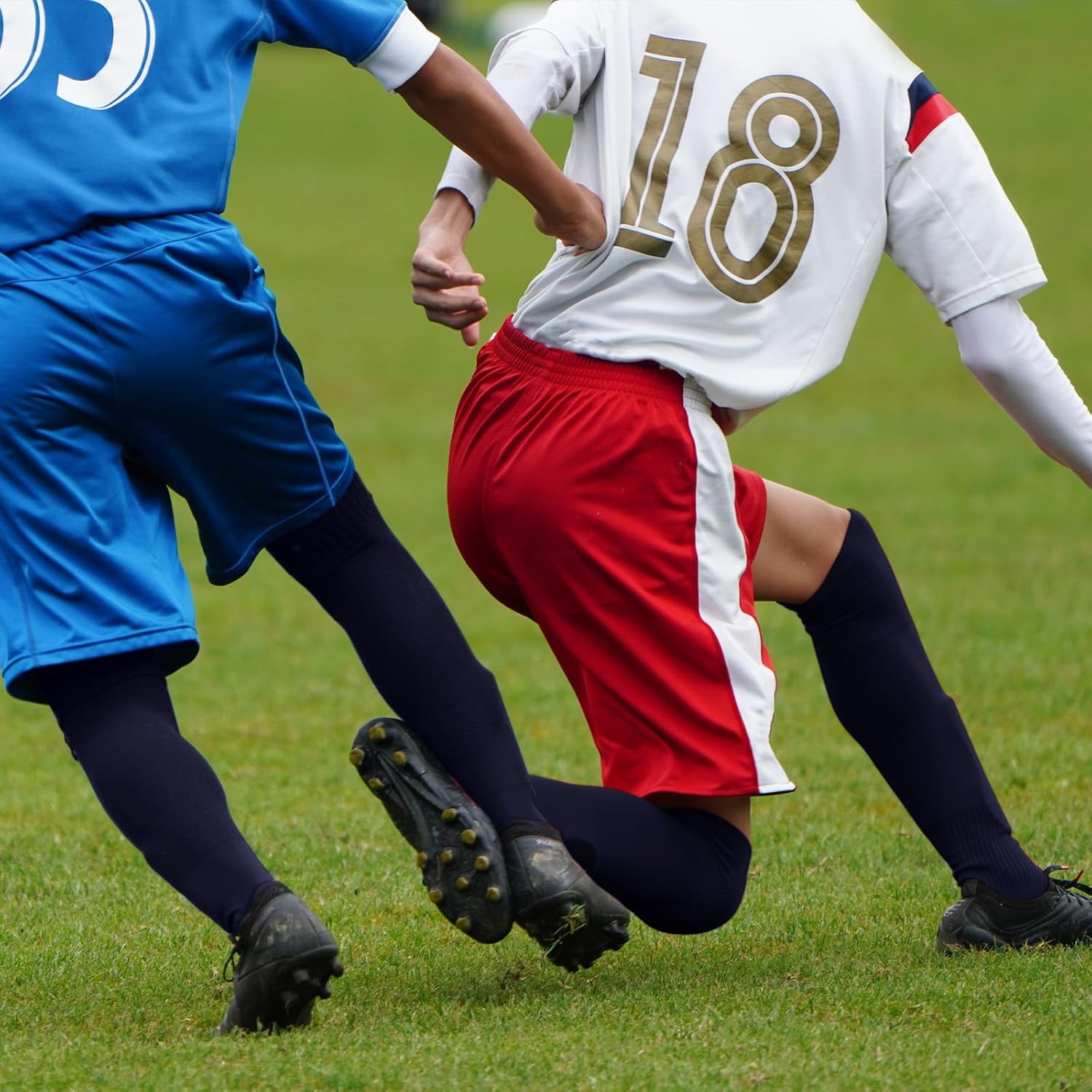 6 Pair High Football Baseball Socks Multiple Sizes Over the Knee Baseball Socks Extra Long Soccer Sock for Boys Men - Image 6