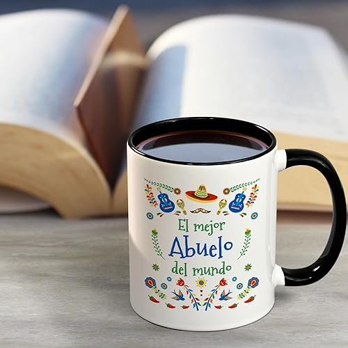 Miniatura 9 de YHRJWN Regalos para abuelos, taza de café El Mejor Abuelo del Mundo, regalos de abuelo, regalo de cumpleaños de Navidad para abuelo de parte de los