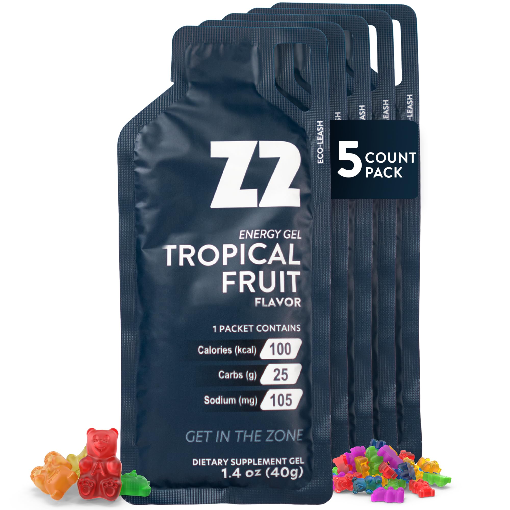 Amazon.com: Z2 Tropical Fruit Energy Gel Performance - 25g Carb
