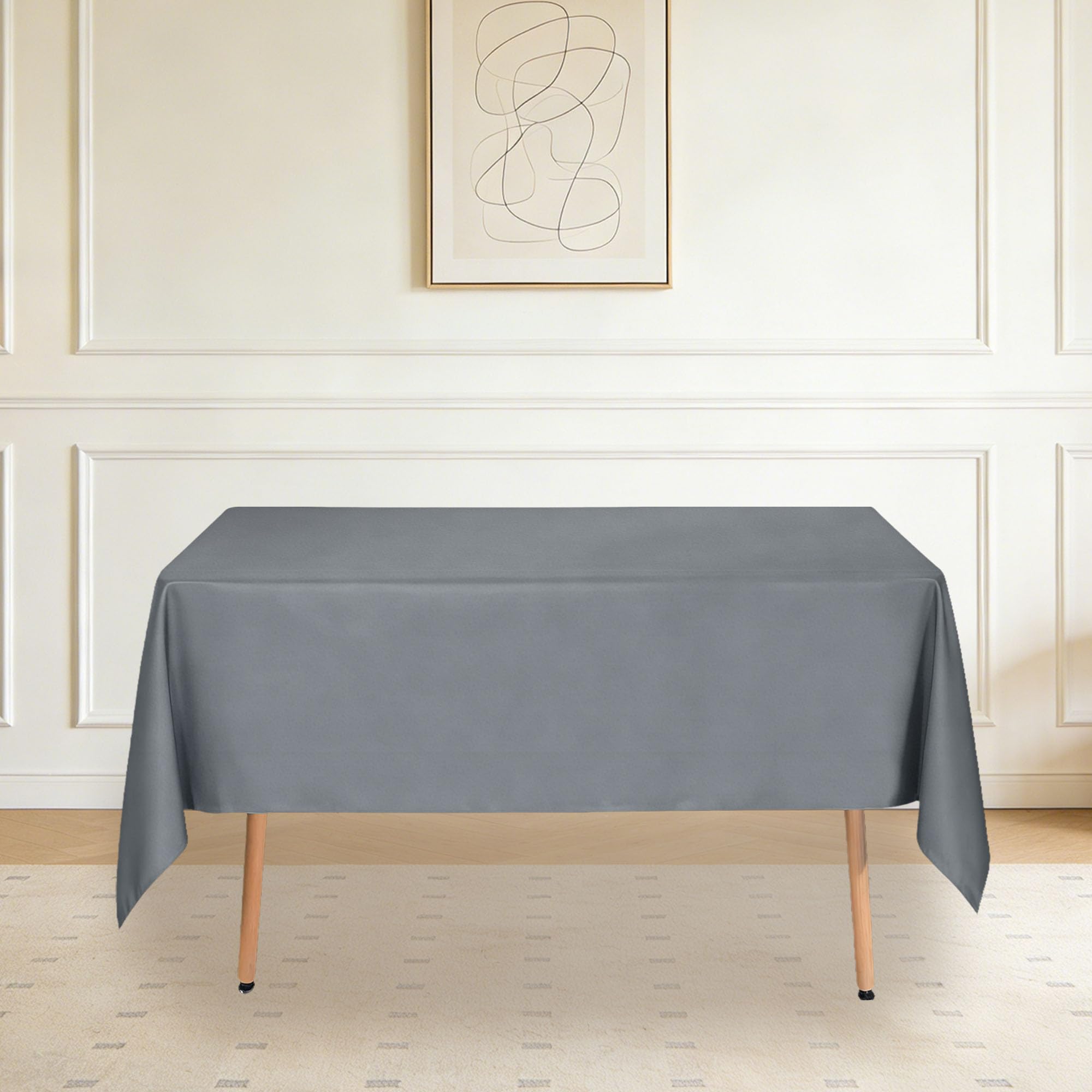 Nappe Lavable anti-tache gris foncé 105x110 finies les corvées