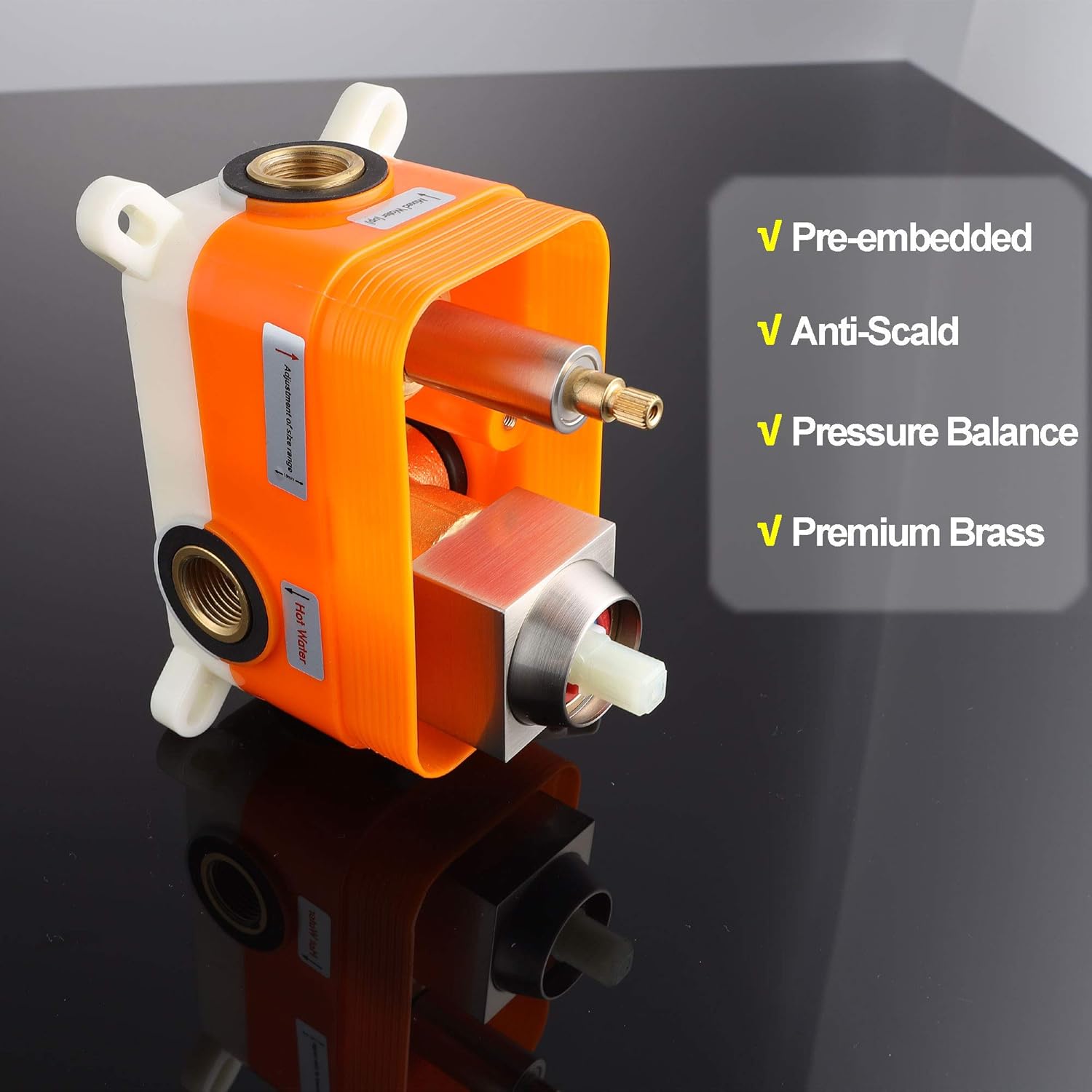 Gеt Dіѕсоunt оƒƒеr DoBrass Tub Shower Faucet Set Complete with Anti-Scald Valve, Rainfall Shower System with 10-inch Shower head, Handheld Shower and Tub Spout, Wall Mounted, Polished Chrome