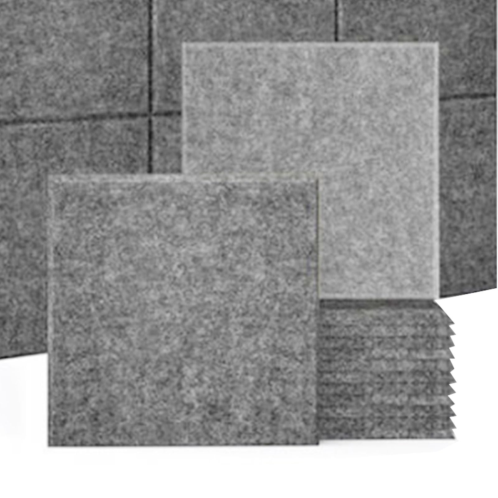 FTVOGUE Pannelli Acustici, 18 Pezzi 11,81x11,81 Pollici Autoadesivi | Fibra di Poliestere, Insonorizzazione, Riduzione Dell'eco, Ufficio Domestico, Sala di Registrazione, Studio, Installazione