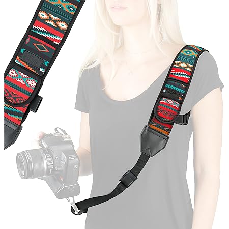 USA Gear DSLR Camera Strap Chest Harness With Quick Release Buckles, Geometric Neoprene Pattern And Accessory Pockets - Compatible With Canon, Nikon, Sony Point And Shoot And Mirrorless Cameras - View #6