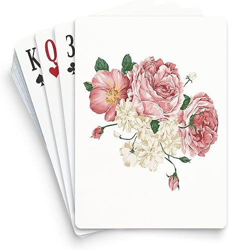 CafePress Naipes de tamaño estándar de rosas rosas rosas