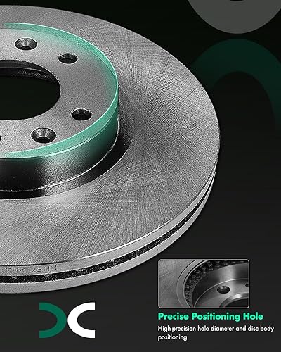 Miniatura 1085 de SCITOO Juego de 2 frenos de freno ranurados traseros para Chrysler Town & Country, 08-16 para Dodge Grand Caravan, 09-13 para Dodge Journey, 12-15