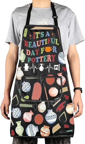 Miniatura 6 de JNIAP Delantal de cerámica - Delantal de artista y maestro - Hermoso día para cerámica