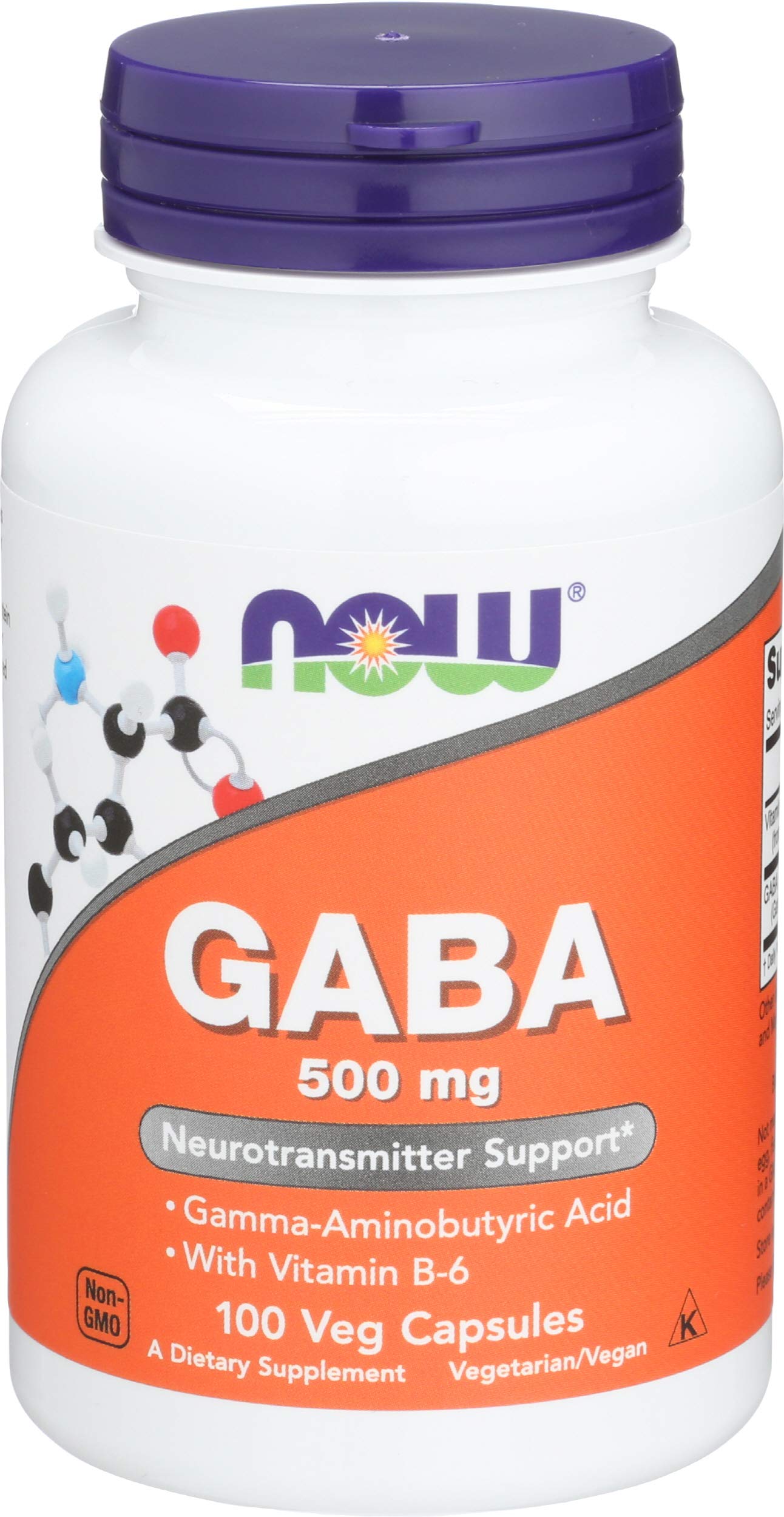 Now Foods, GABA,500 mg, 100 Veg Caps