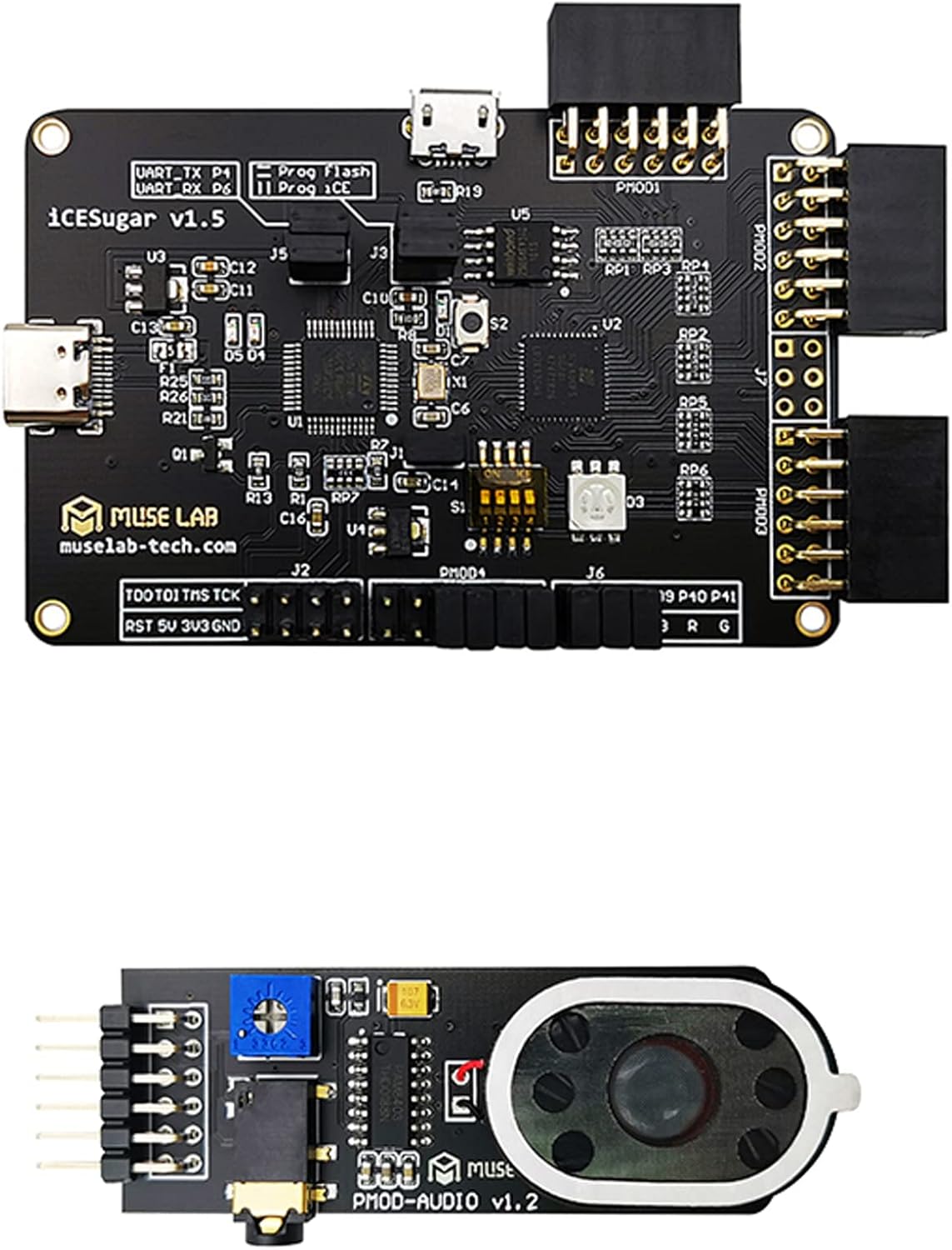 iCESugar FPGA Development Board Open Source RISC-V ICE40UP5k Icebreaker Fomu (FPGA and PMOD-LED)