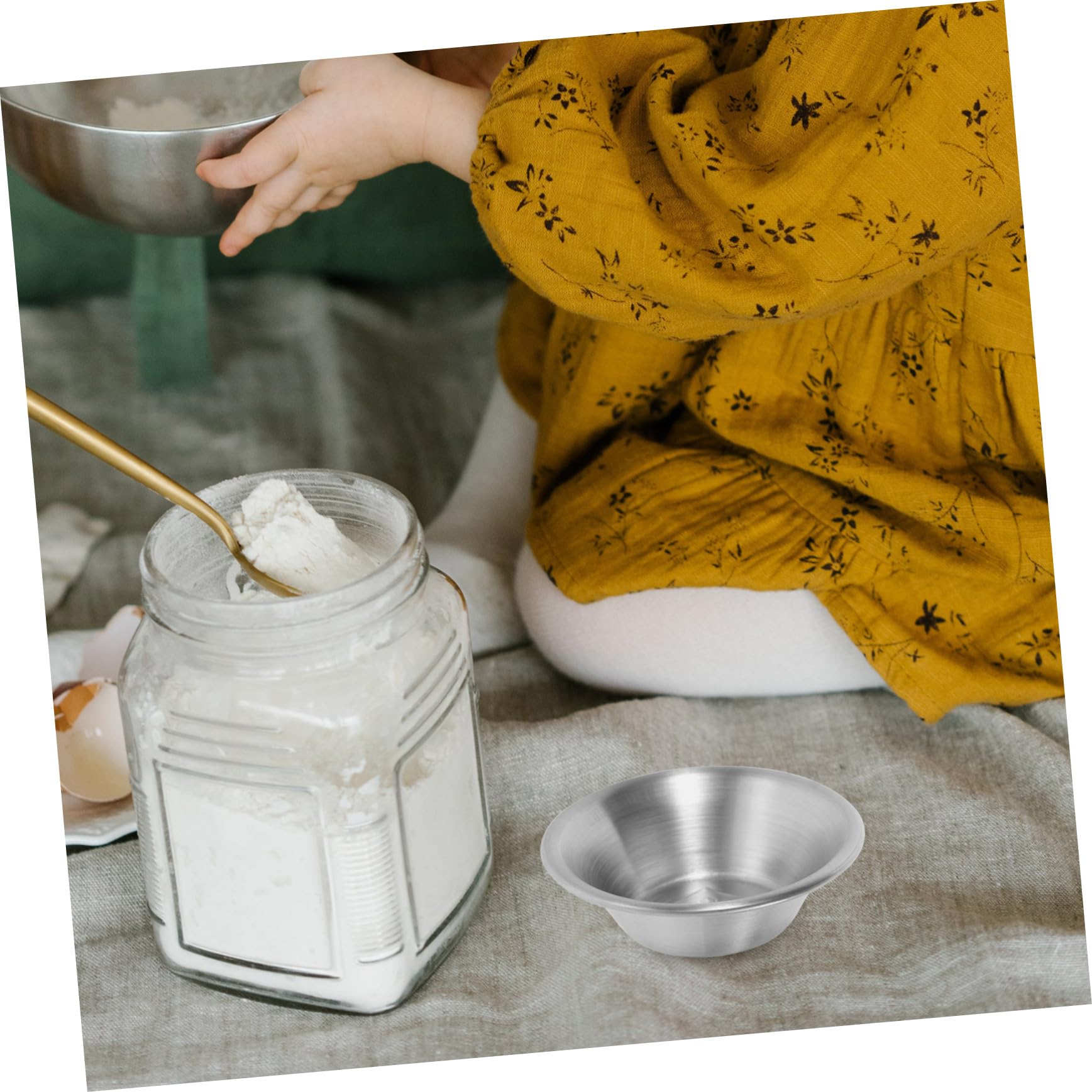 Cabilock 3sets Egg Tart Nonstick Baking Tool for Muffins Tartlets and Pies Scratch Quick Heating Bakeware for Home Baking 4pcs*3