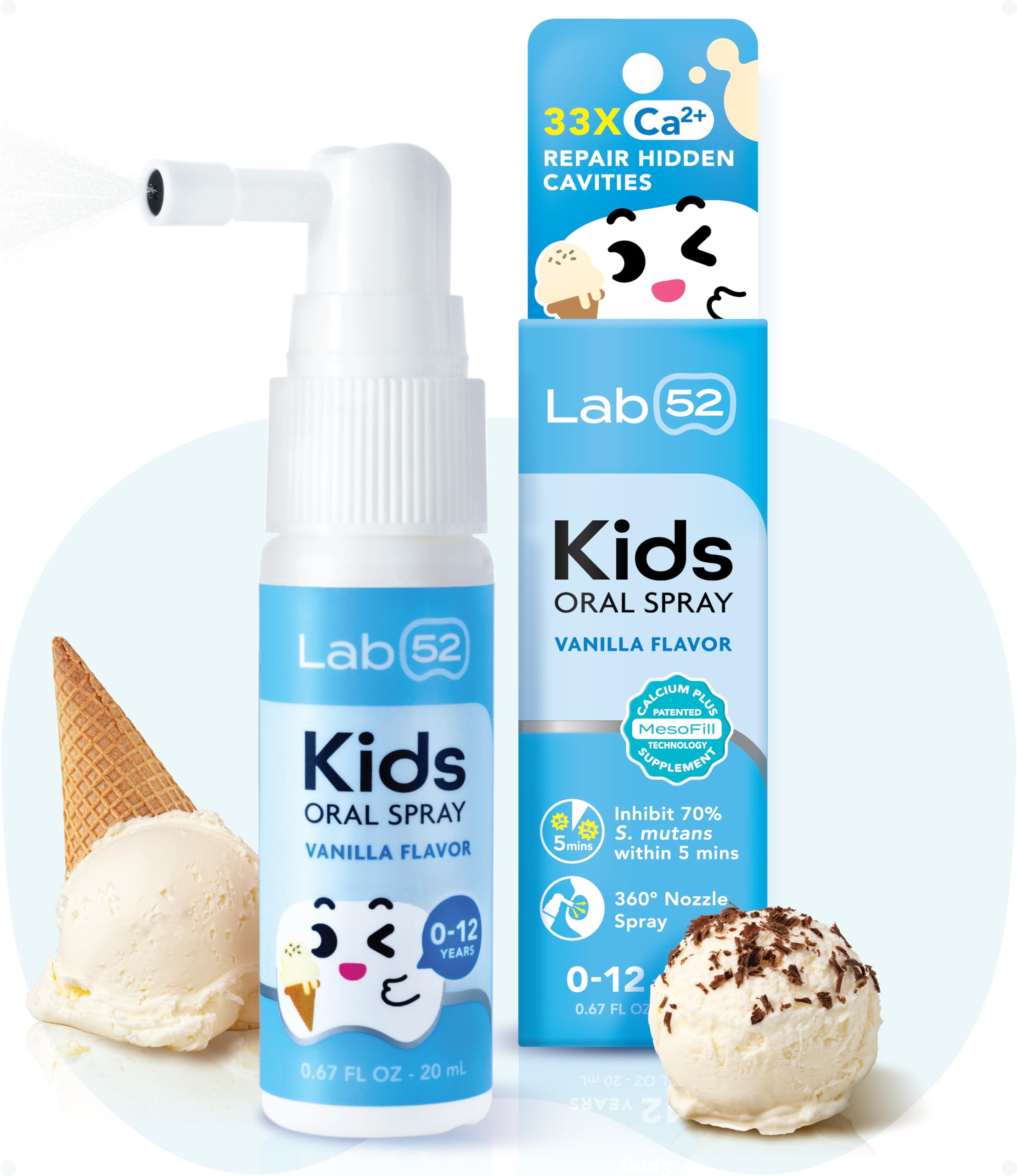 Amazon.com: LAB52 Kids Oral Spray, Toddler Toothpaste Helper for