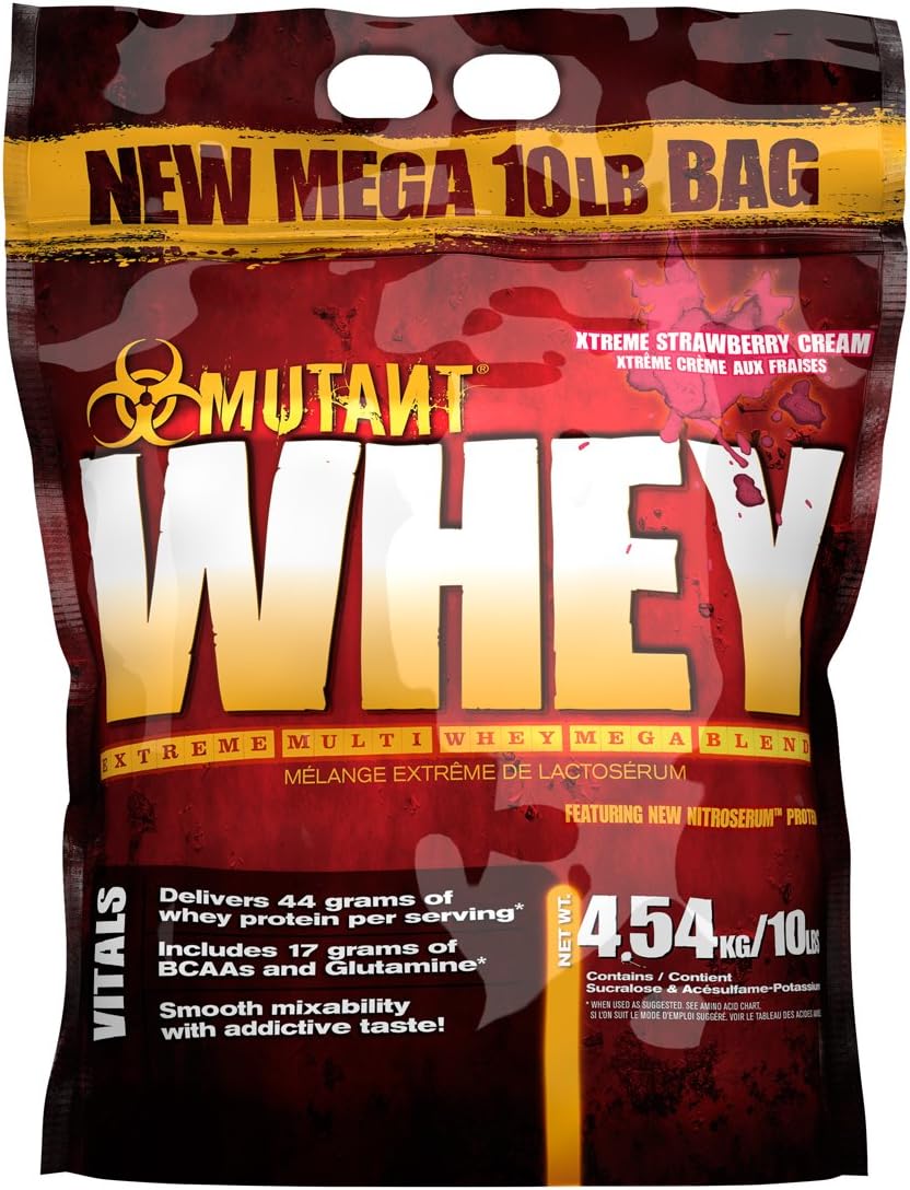Mutant Whey 4.54kg Strawberry Cream