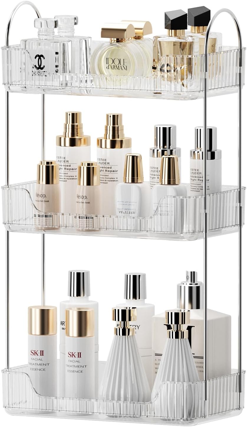 Bathroom Organiser Countertop, Vanity Trays for Bathroom, Skincare