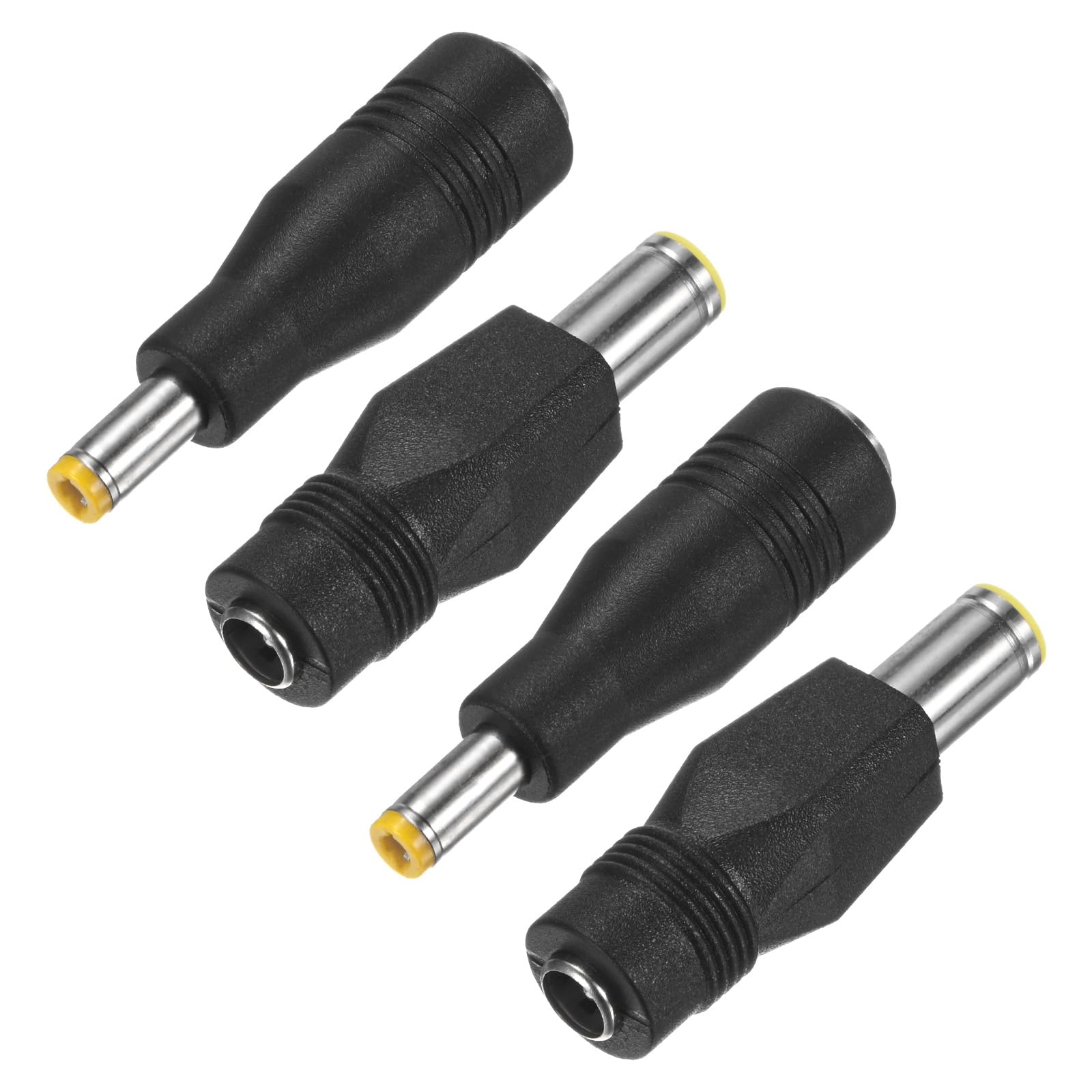 M METERXITY 2 Set Adattatore Connettori Cc Dc 8mm Femmina a Dc 5.5mm x 2.5mm Maschio e Dc 8mm Maschio a Dc 5.5mm Femmina Connettore Rame per Stazione Alimentazione Portatile/Generatori Solari