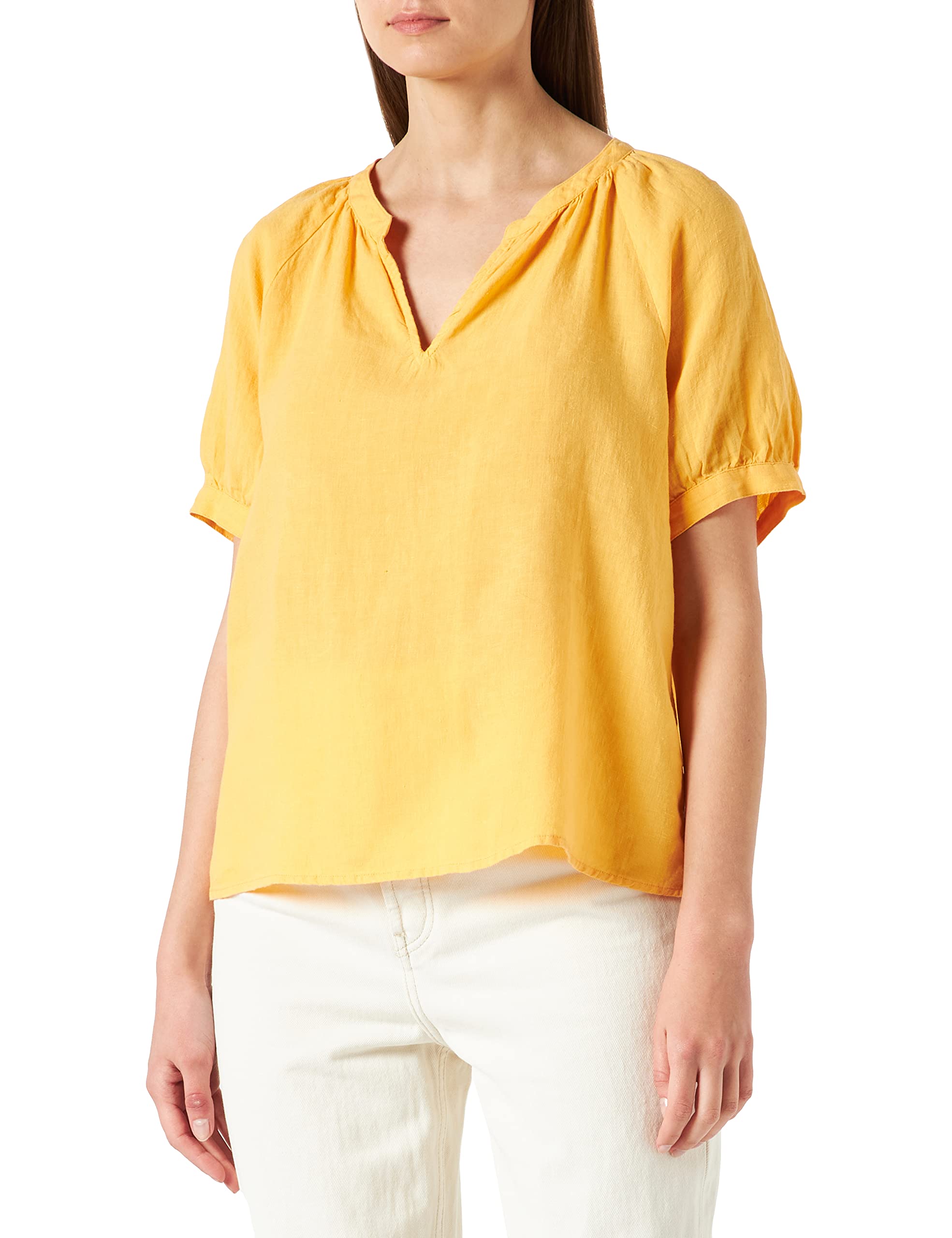 Part Two Women's Amber Yellow Popsypw Bl Blouse Relaxed Fit Blouse, 44