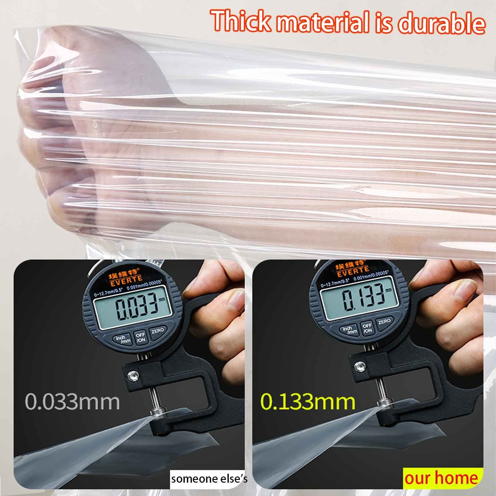 Cubierta para riel para ropa de 3,9 pies de alto, con cremallera Vestido translúcido Funda antipolvo Protector de traje transpirable a prueba de humedad Bolsas de ropa de viaje lavables (Tamaño: