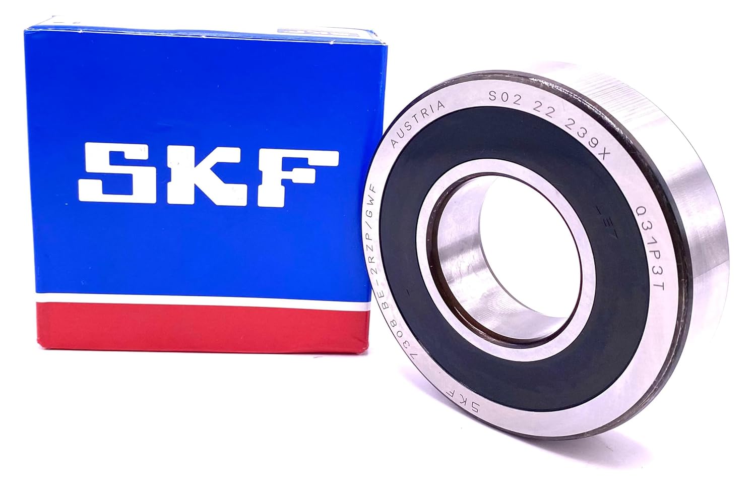 SKF 7308 BE-2RZP/GWF Angular Contact Ball Bearing 40x90x23 mm