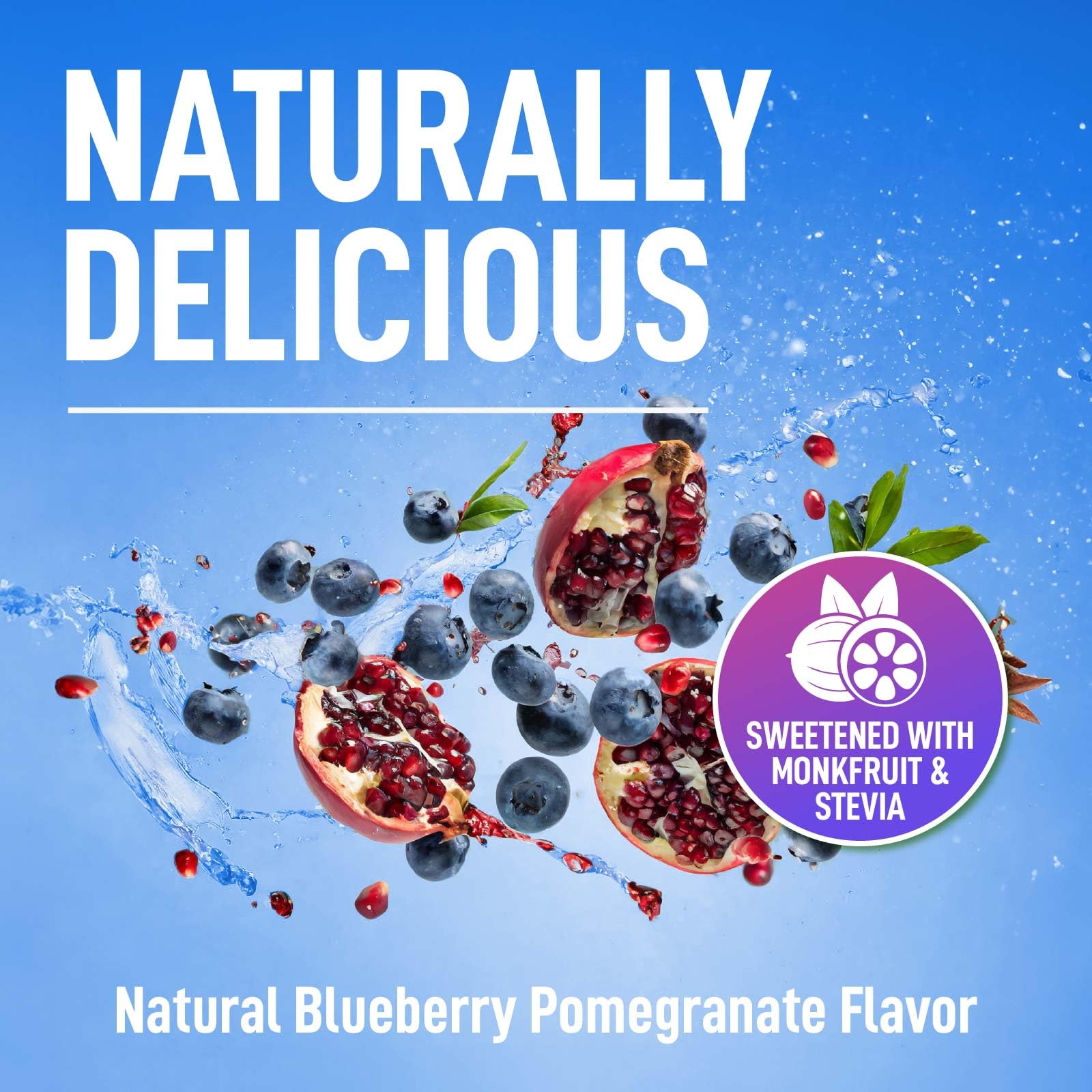 Keppi Electrolytes Powder – Blueberry Pomegranate Flavor 50 Servings – No Sugar Hydration Supplement with Potassium, Magnesium, Sodium – Keto, Vegan, Fasting-Friendly, Zero Calorie Electrolyte Drink — Amazon image 2