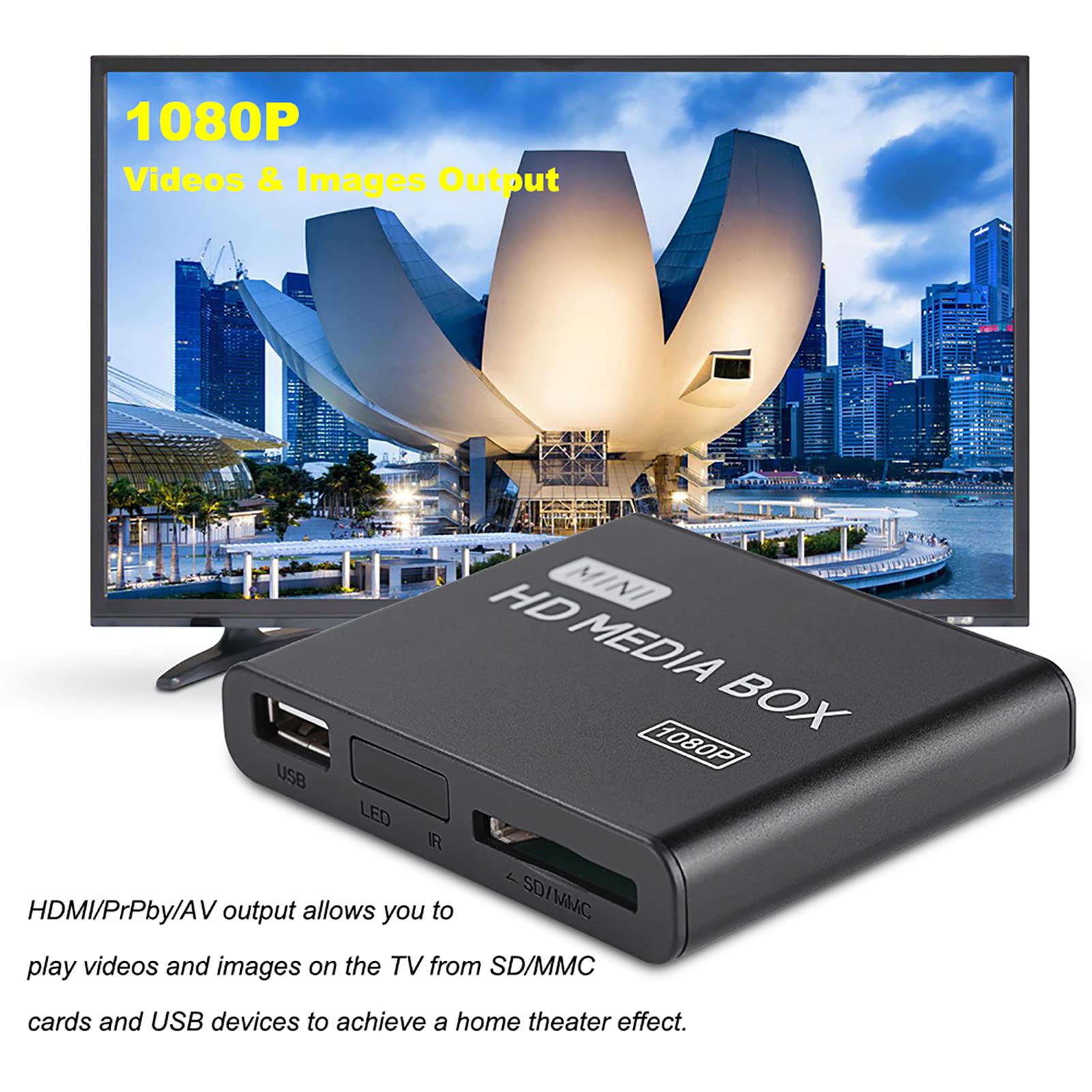 その他 USB SDHC SD MKV RMVB Player Media HDMI HD 1080P axGear Amazon.com: 1080 HD Full PLAYER MEDIA その他
