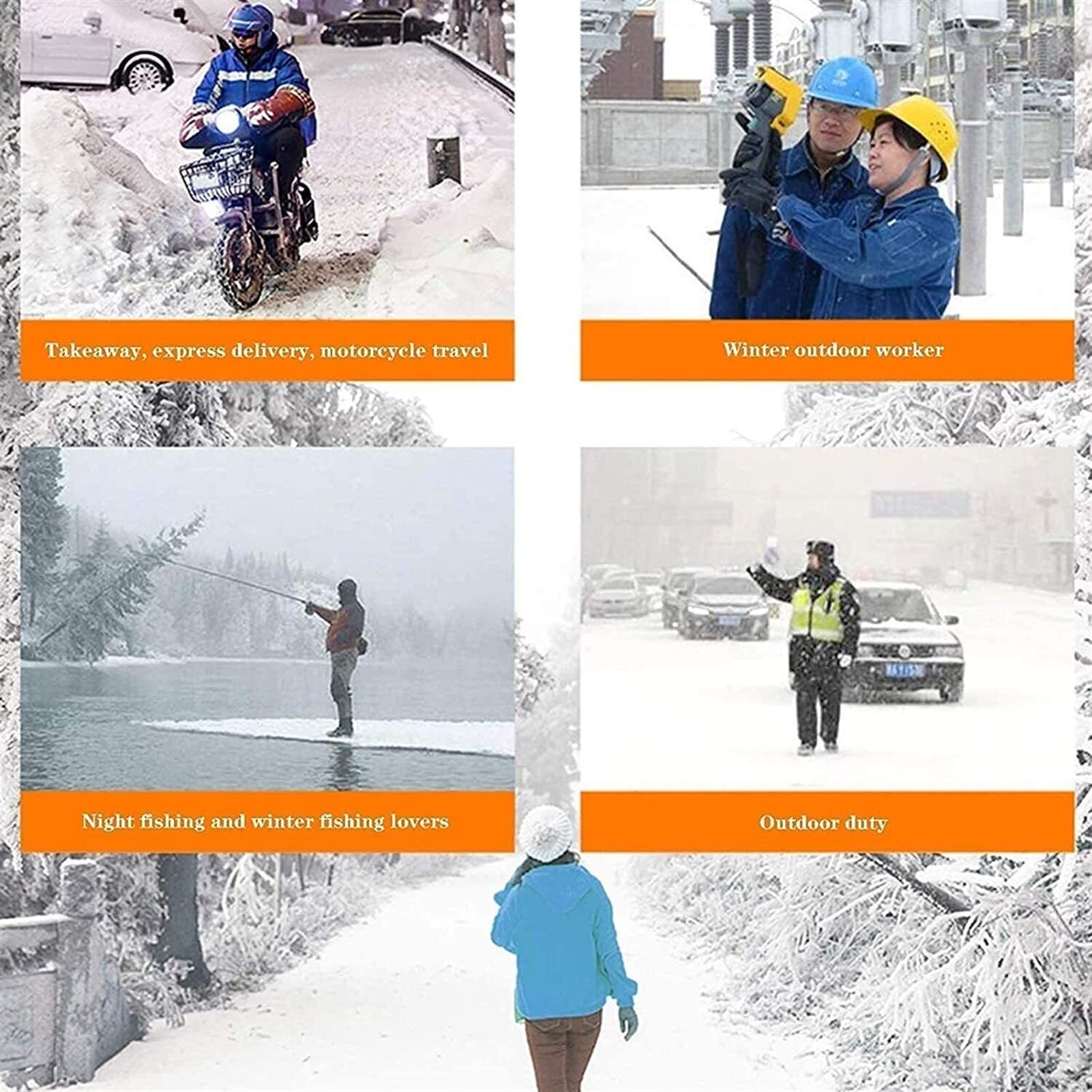 Guantes térmicos para Mujeres, Hombres, Guantes térmicos de Invierno, Pantalla táctil Guantes de Mano cálidos para Deportes al Aire Libre, Motocicleta, esquí, Acampada, Senderismo,