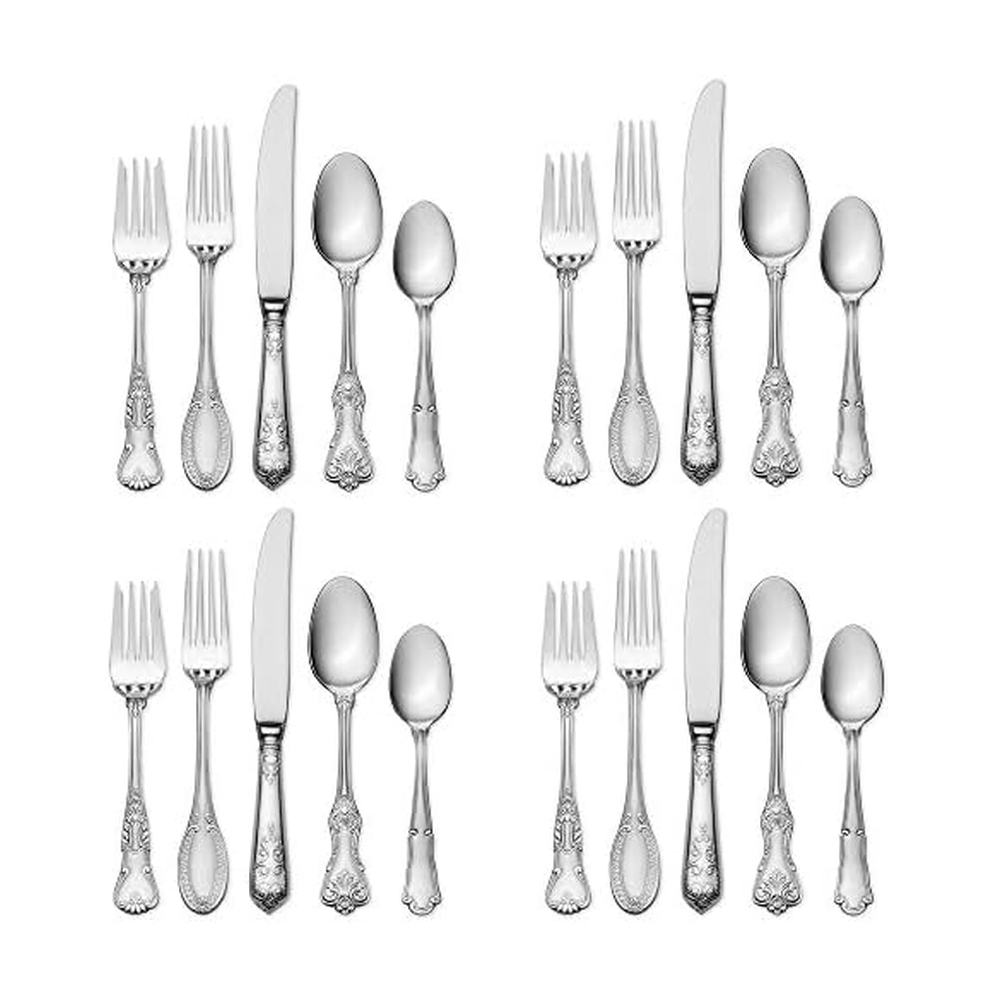 Wallace Hotel 20-Piece 18/10 Stainless Steel Flatware Set, Service for 4