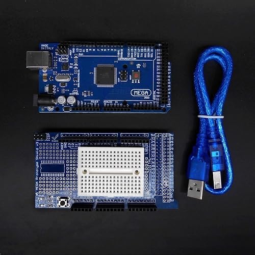 Miniatura 3 de Kit completo de iniciación de proyectos electrónicos STEM para Arduino con Mega2560, LCD1602, servo, motor paso a paso, sensores, tabla de pan,