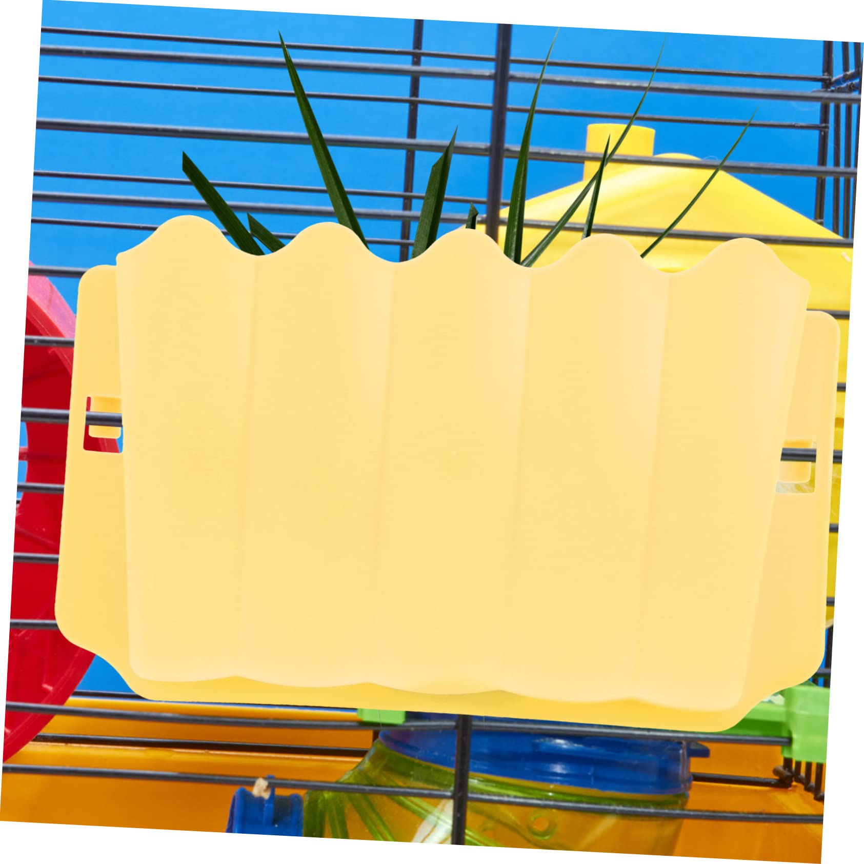 VANZACK 4pezzi Mangiatoia Per Coniglio e Piccoli Animali Ciotola Resistente Supporto Per Cibo Manger Da Appeso Facile Da Pulire e Capacità Accessorio Per Piccoli Animali Domestici