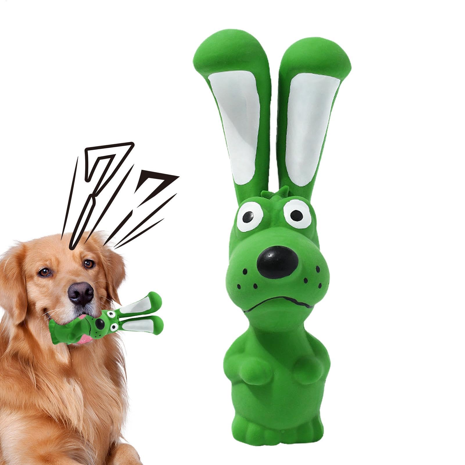 Pet Latex Toys - Animal Hippo Squeaky Toys Latex Chew Toys - Soft Interactive Dog Toys Crinkle Pet Supplies for Inside Dog & Pet