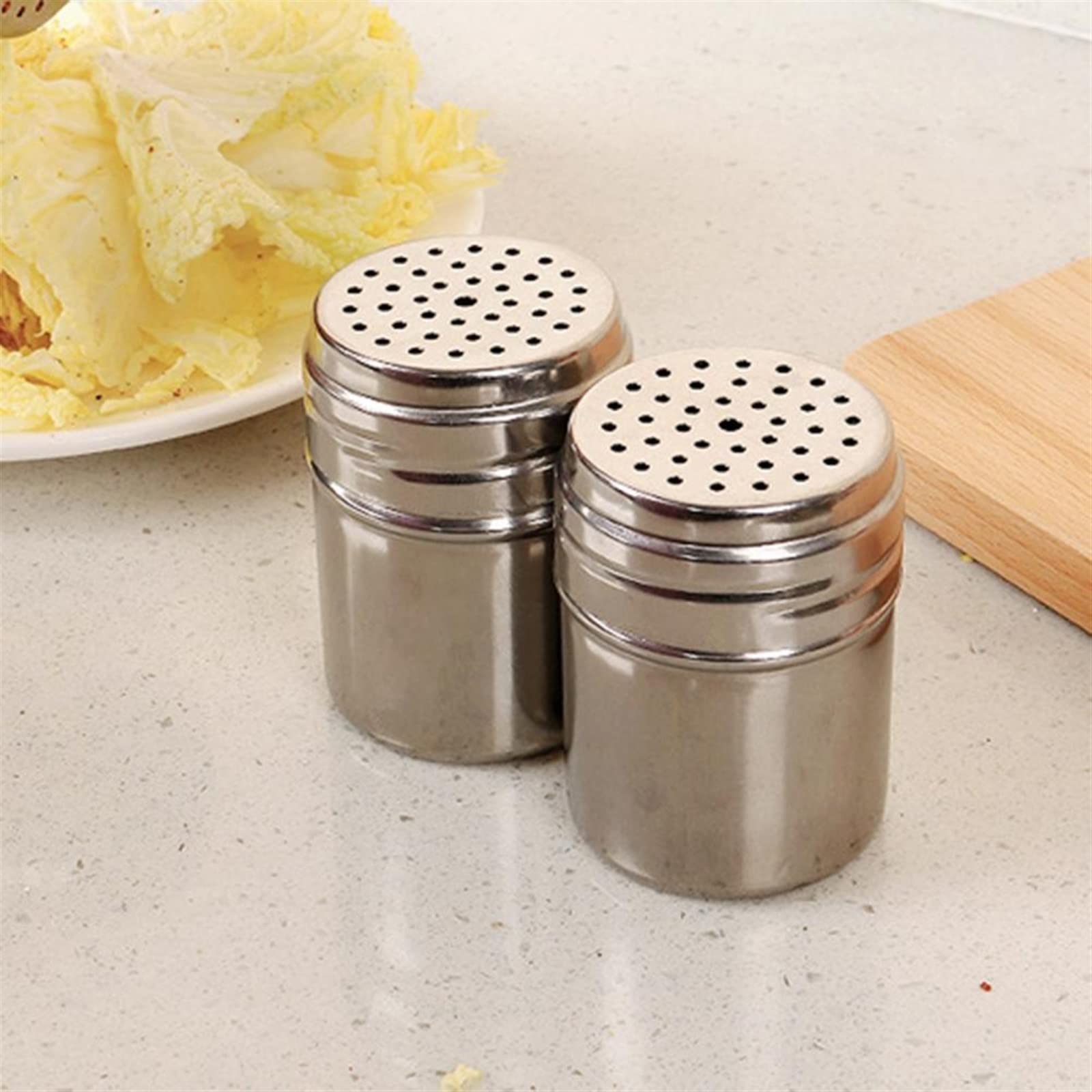 Tarro de condimento, dispensador de condimentos, tarro de condimento de acero inoxidable, salero, azucarero, botella de pimienta, cubierta giratoria, soporte for palillo de dientes, lata de almacenami