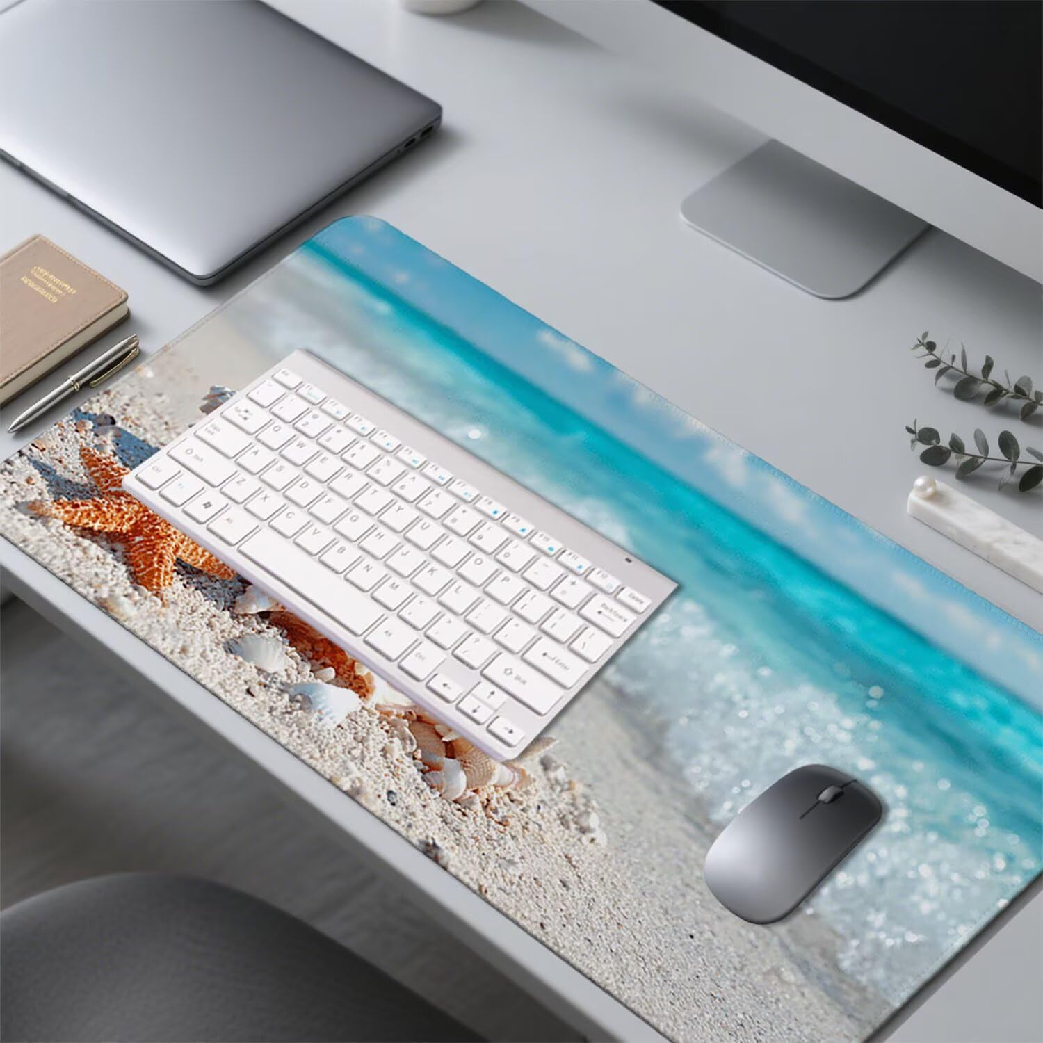 Podkładka pod mysz plażowa podkładka pod mysz do gier XXL 1200 x 600 x 3 mm podkładka pod mysz gumowa podkładka pod mysz duża podkładka pod mysz dla graczy wodoodporne akcesoria PC, do klawiatury