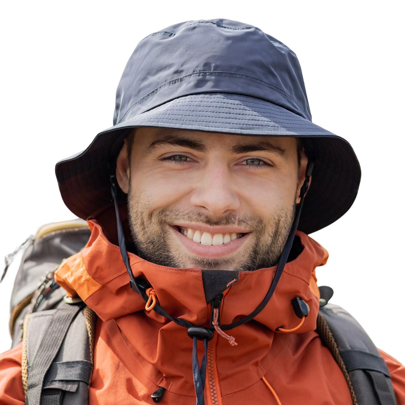 TOP-EX XL/XXL - Sombrero unisex impermeable UPF 50+, sombrero de pescador para todo tipo de clima, para caminar, golf, sombreros de lluvia, ajustable, plegable, resistente al viento, 55-67 cm
