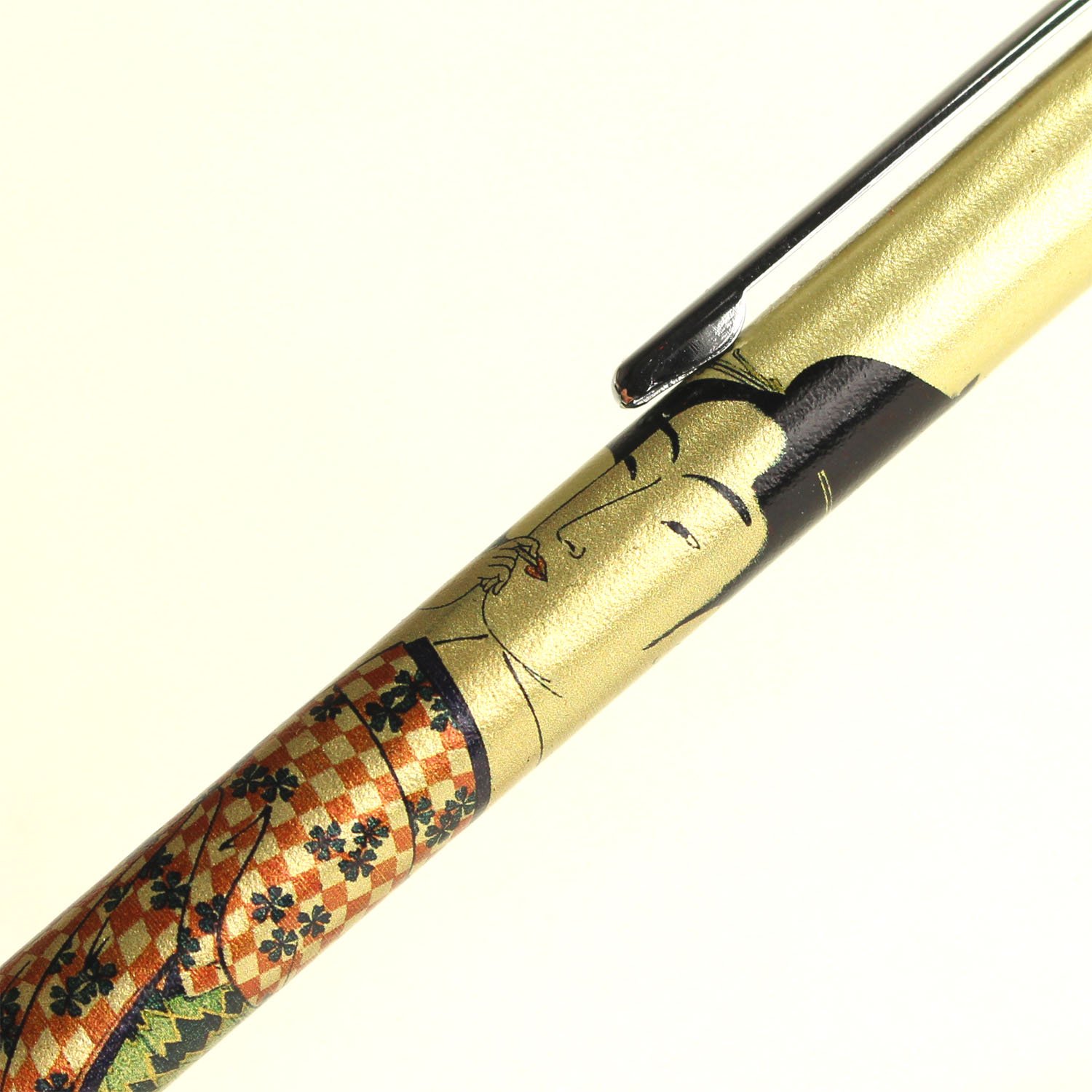 Donna Tung boxed colpo Hashimoto Urushigei penna a sfera in oro avvolgimento in pelle stampa Poppen parallelo [Importato dal Giappone]