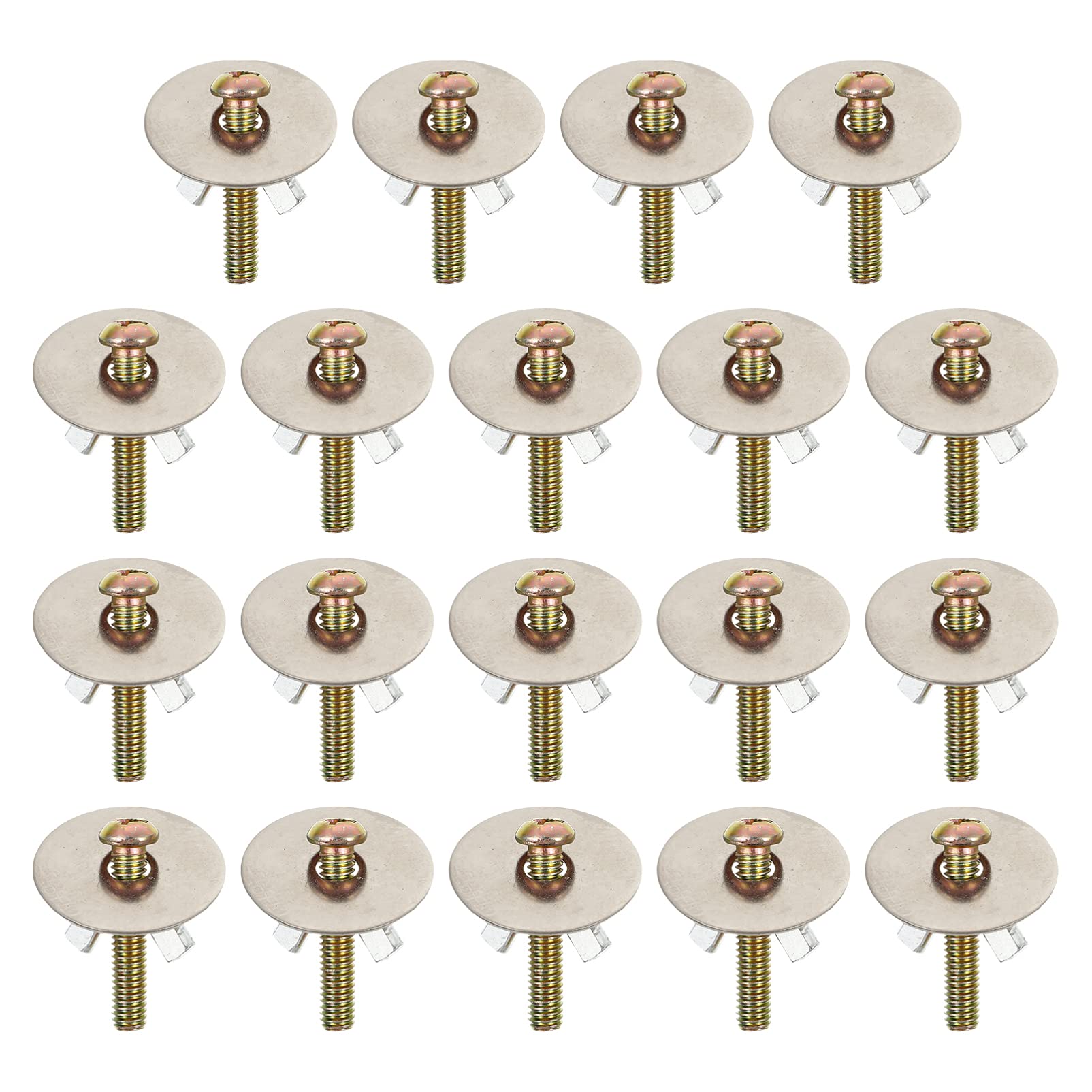 30 Sets Wing Nuts Nest Setting Screws for Birdhouse Metal
