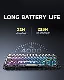 GravaStar Mercury K1 Lite 75% Tastiera Gaming Meccanica-Nero Trasparente - 6