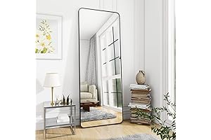 BEAUTYPEAK Black Full Length Mirror: Style Redefined