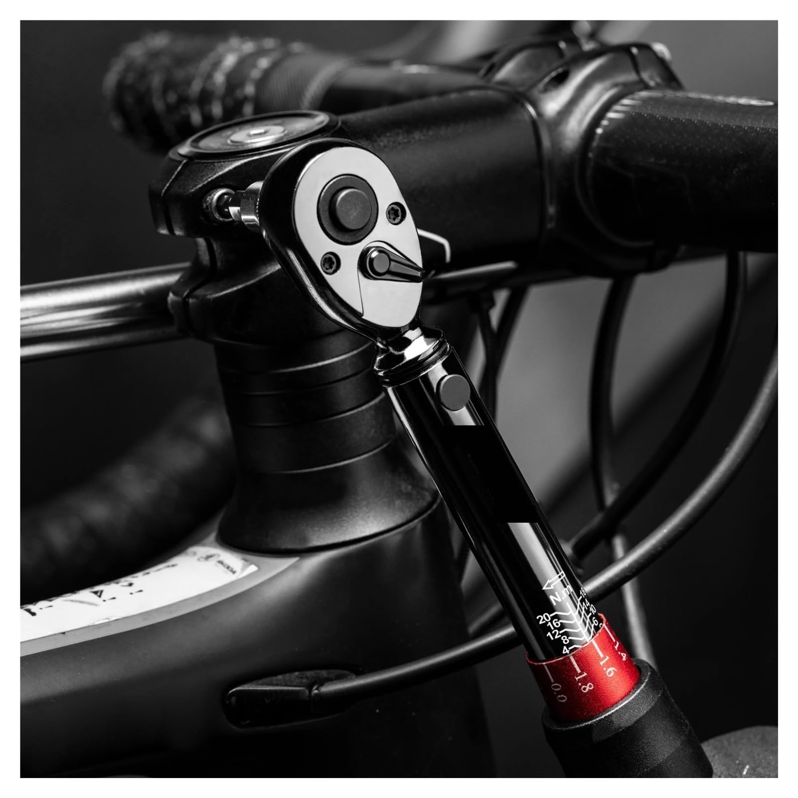Wkrętak Dynamometryczny Zestaw Kluczy Dynamometrycznych 16 Szt. 1/4'' Napęd 2-20nm Podwójna Skala Precyzyjny Klucz Grzechotkowy Naprawczy Narzędzie Do Konserwacji Rowerów Precyzyjny Dokładny