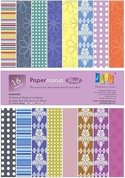 Amazon | Lakeer A4サイズ デザイナーペーパーパッド マルチカラー 32