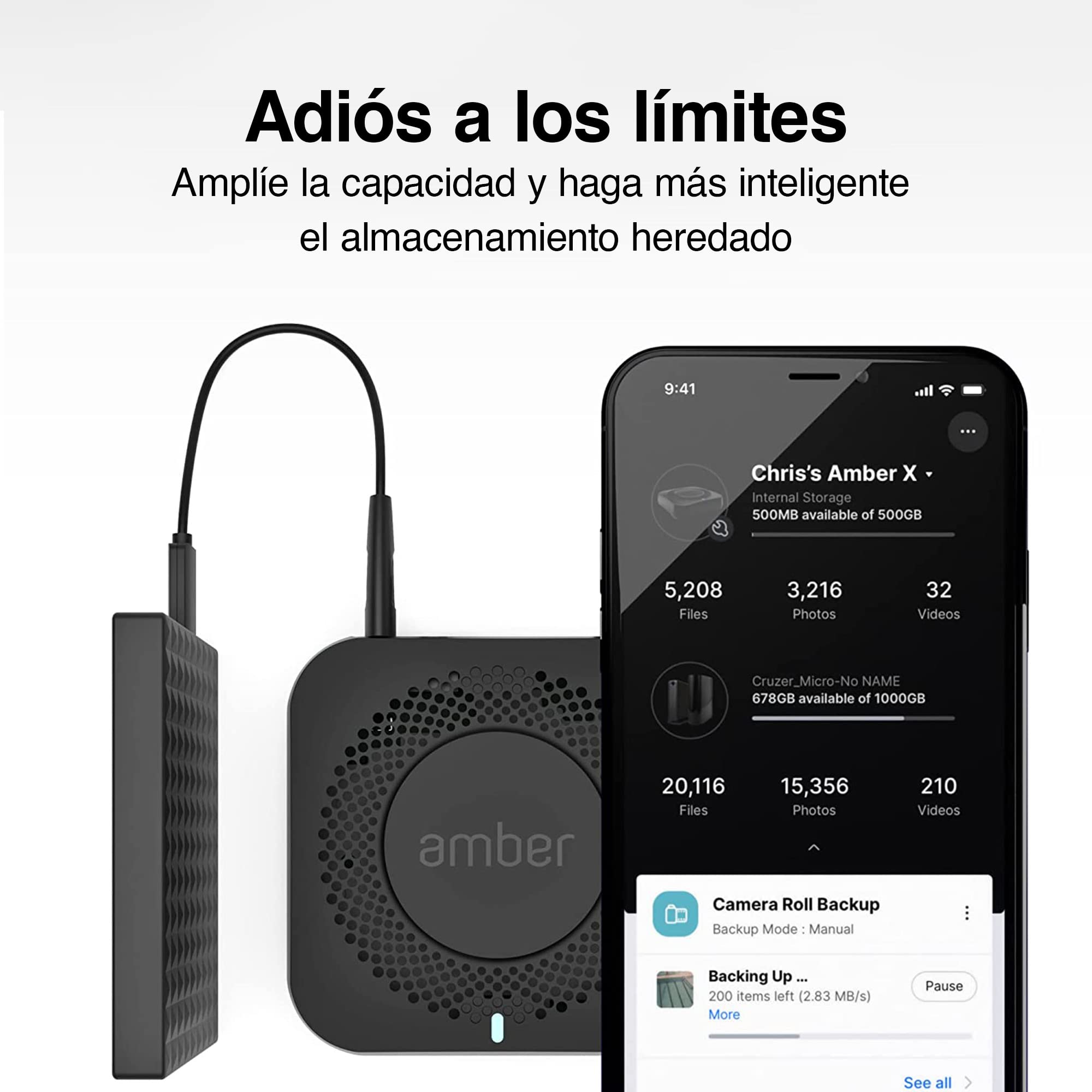 Dispositivo Inteligente de Almacenamiento Personal en la Nube para Archivos Multimedia de Datos, SSD de Alta Velocidad Integrado de 512 GB con Almacenamiento USB