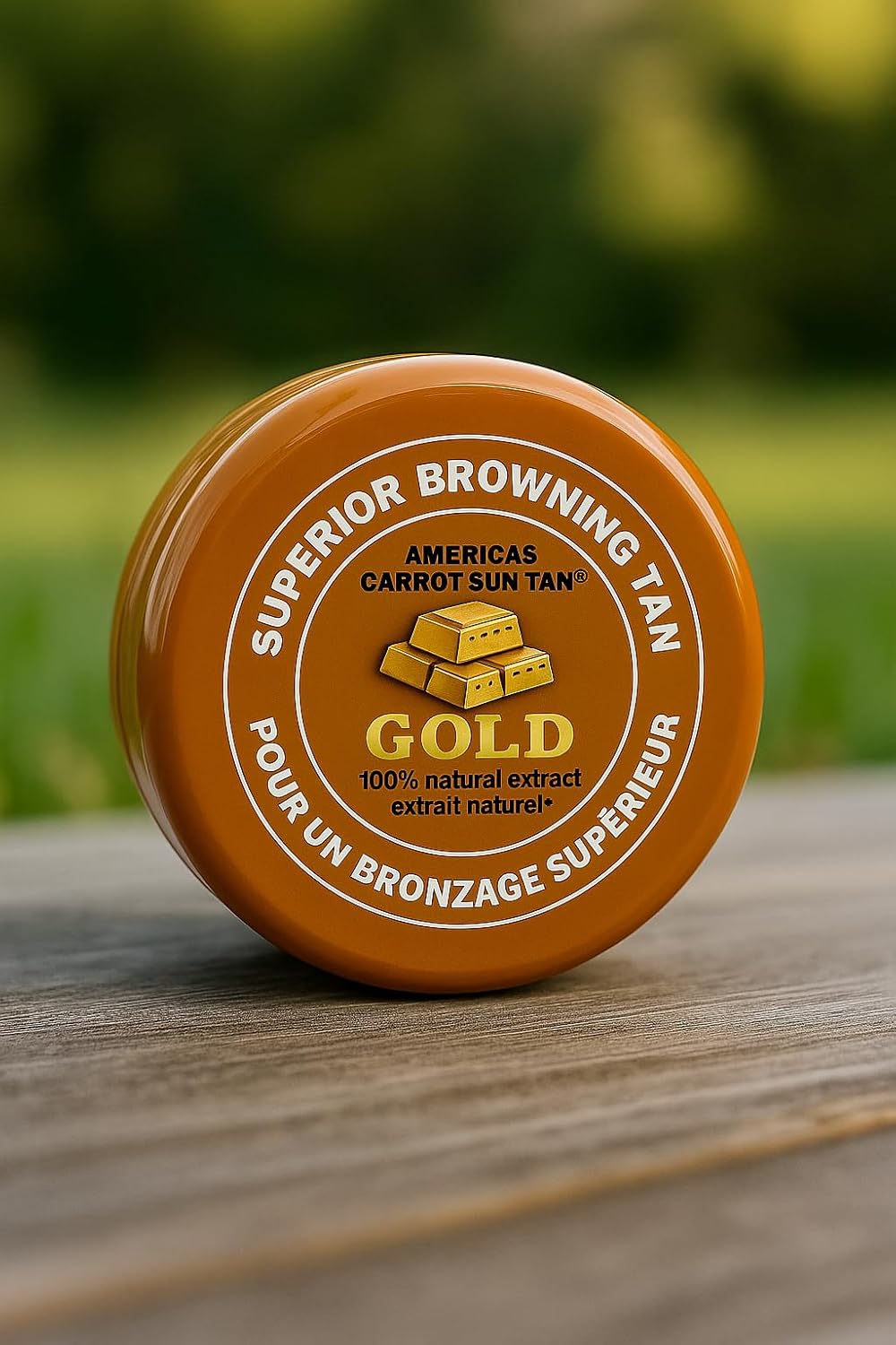 Americas Sun Tan Gold - Natural Tanning Cream - Fast Tanning Enhancer with Carrot & Henna for Beach & Sun Bed - Deep Golden Tan, Moisturizing Browning SPF 0