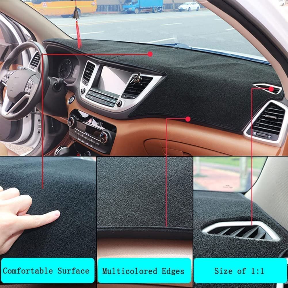 Alfombrilla Cubierta Salpicadero Coche para Mazda 6 GL Atenza 2016 2017(LHD), Protección Solar Antideslizante Fundas de Salpicadero Salpicadero Protector Accesorios