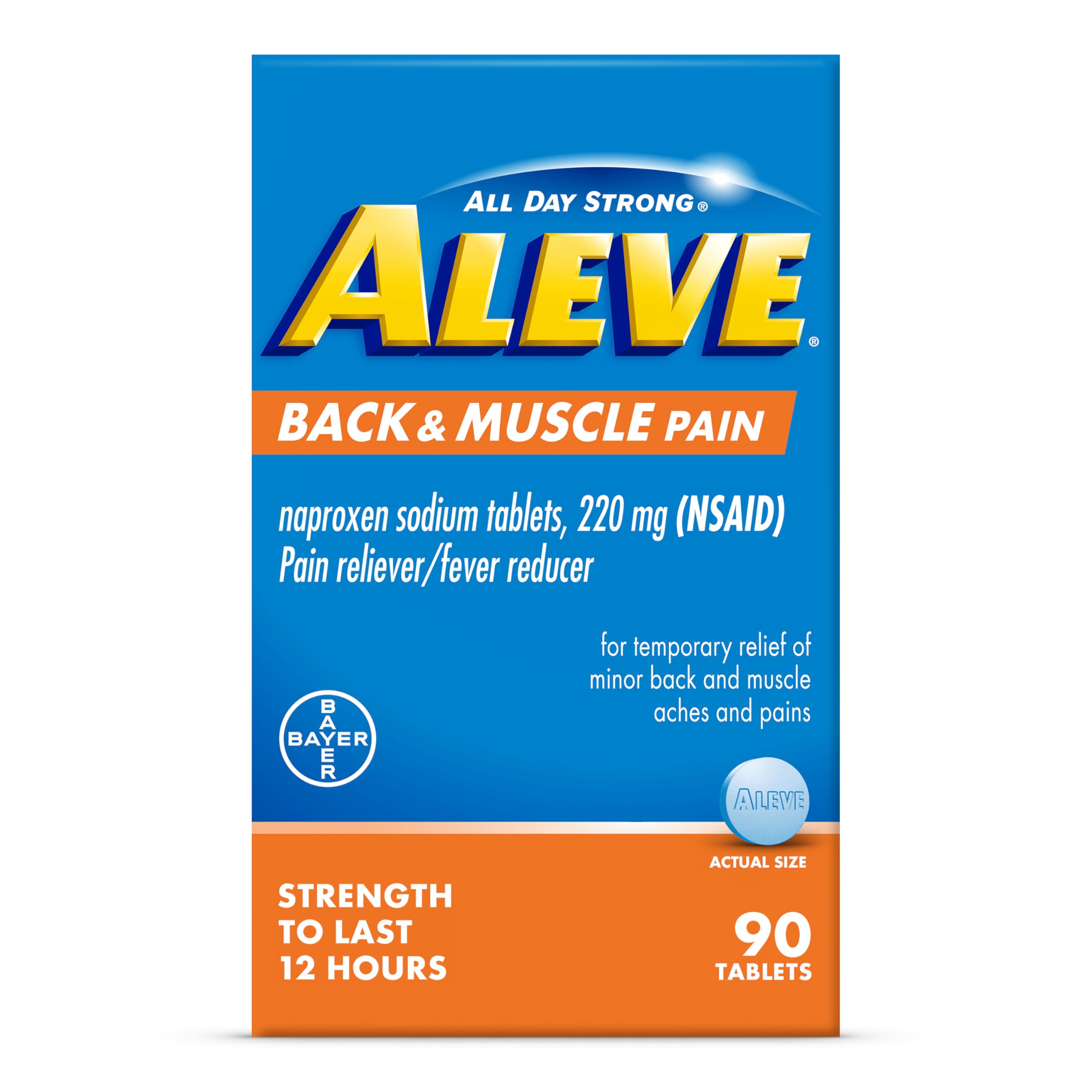 Flintstones Vitamins ALEVE Back and Muscle Pain Tablets 90ct.