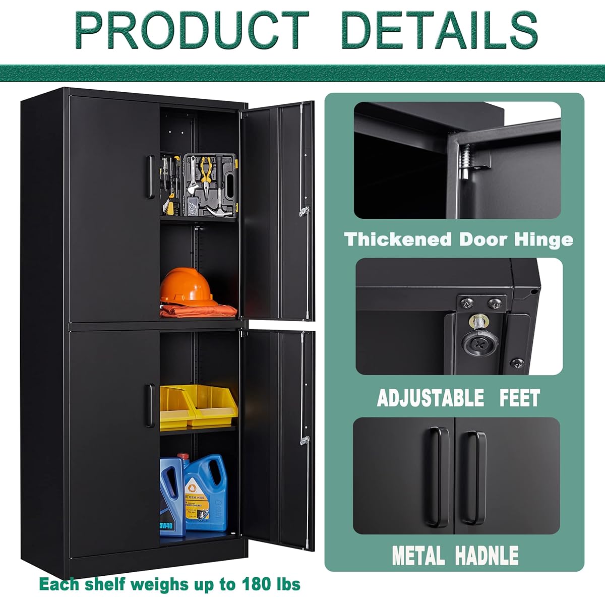 47/mo Finance Letaya Metal Storage with Lock Door