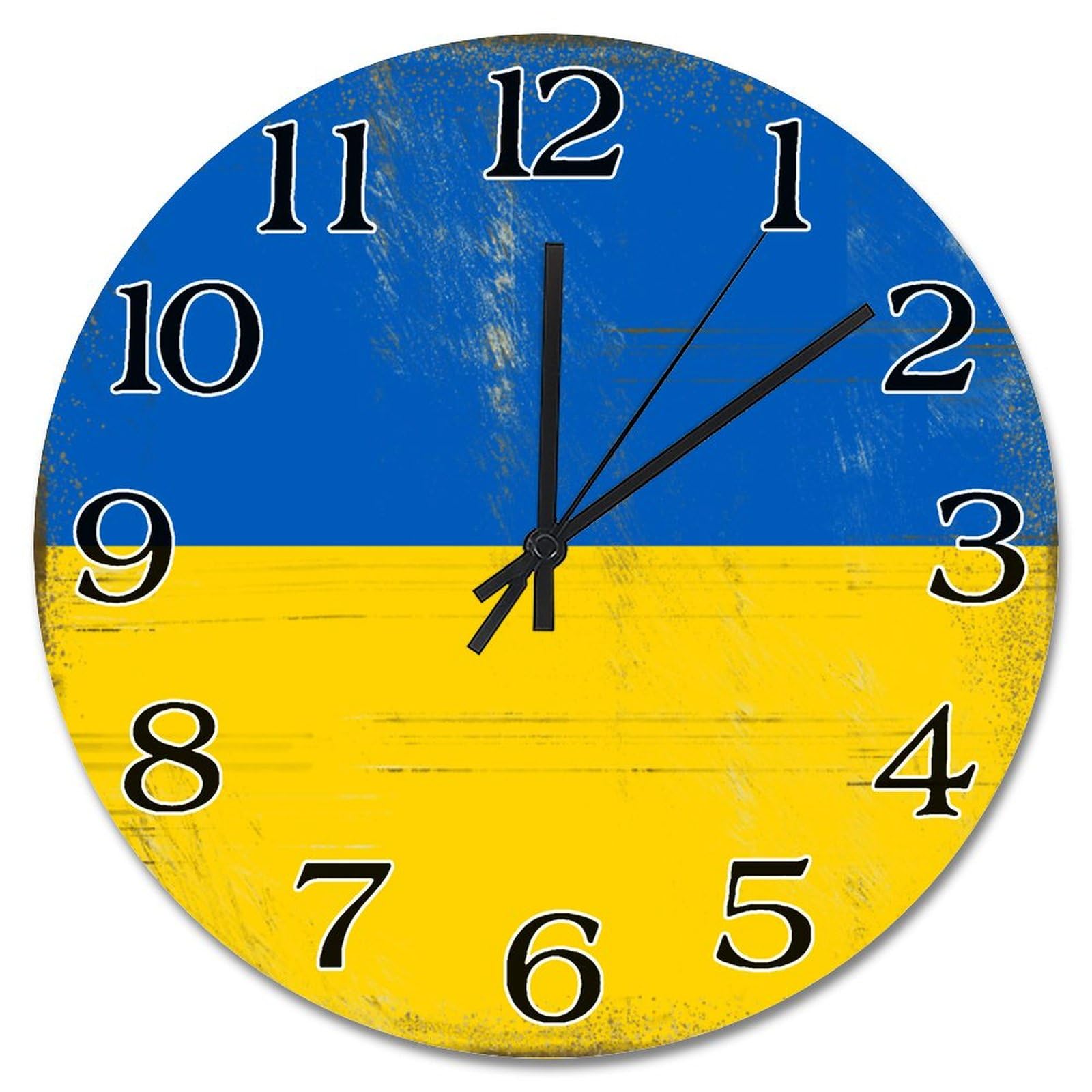 Horloge murale Ukraine en bois pour décoration de ferme