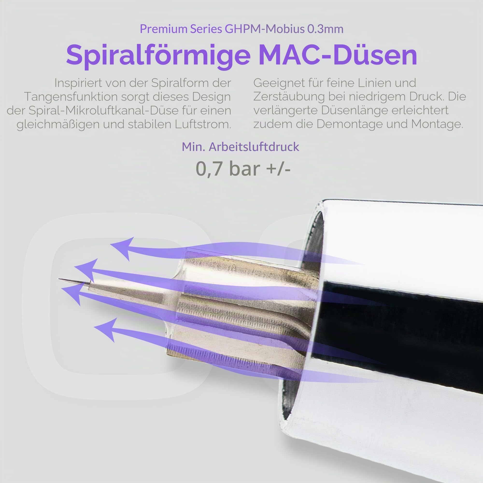 Gaahleri Airbrush GHPM-Mobius 0,3mm