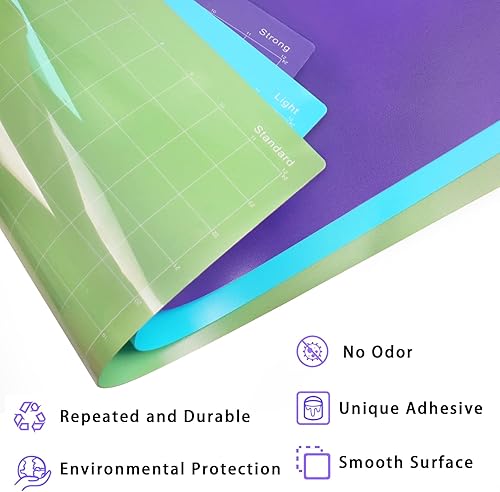 Miniatura 12 de Gwybkq Tapete de corte, compatible con Cricut Explore One/Air/Air 2/Maker, paquete de 8 unidades de 12 x 12 pulgadas, adhesivo de agarre verde